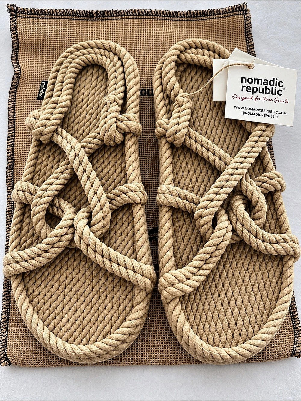 nomadic republic Rope Sandals in Brown